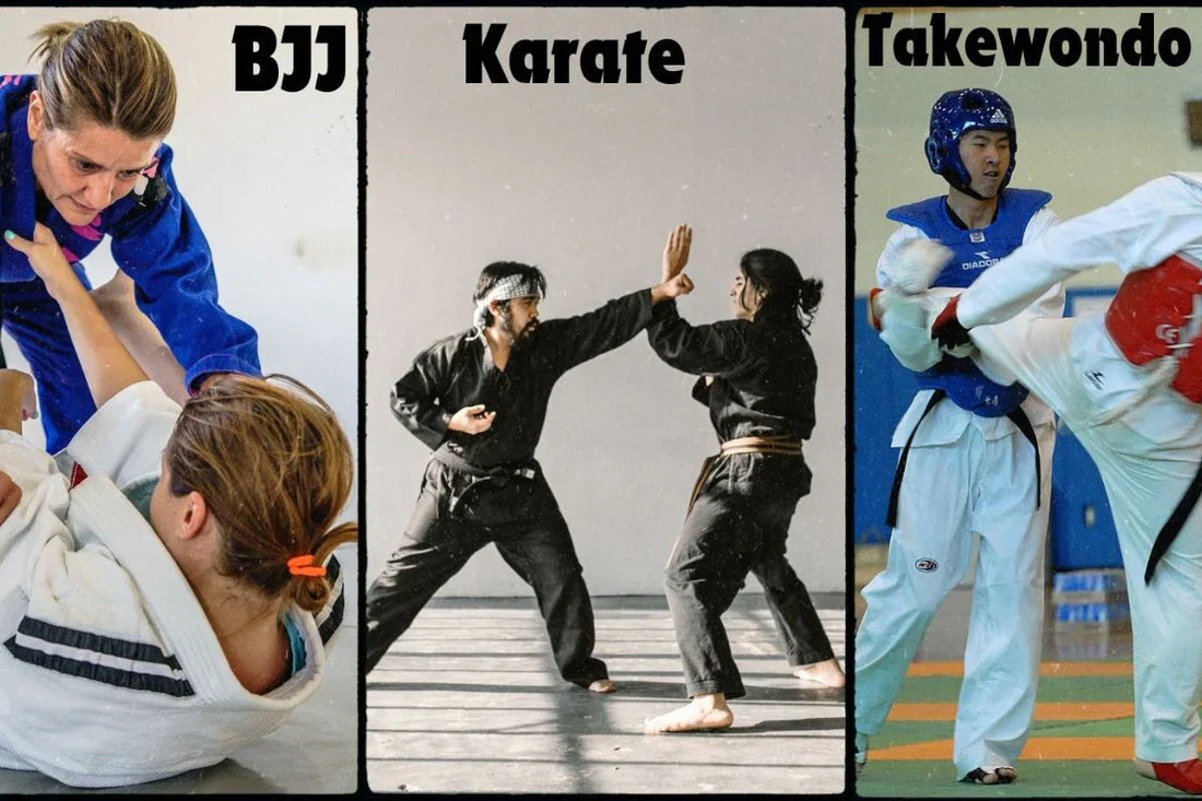 Karate vs Taekwondo vs Jiujitsu